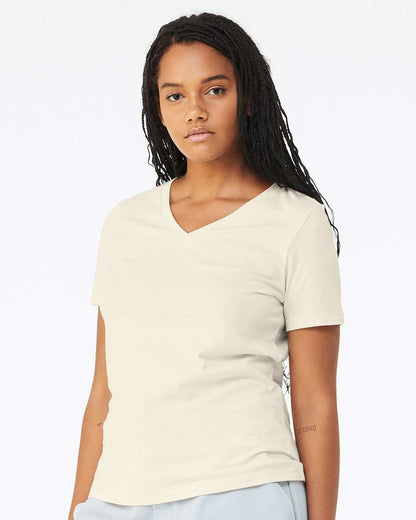 BELLA + CANVAS Women’s Relaxed Jersey V-Neck Tee 6405 #colormdl_Natural