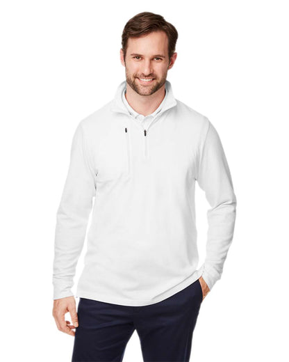 Devon & Jones Men's New Classics® Performance Quarter-Zip Pullover DG400 #colormdl_White