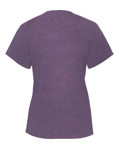 Badger Women’s Triblend Performance V-Neck Short Sleeve T-Shirt 4962 #color_Purple Heather