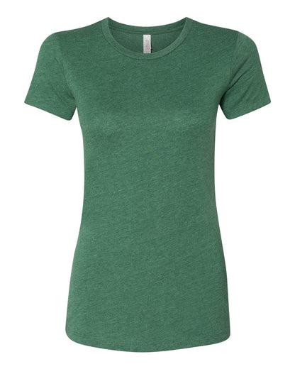 BELLA + CANVAS Women's Slim Fit Tee 6004 #color_Heather Grass Green