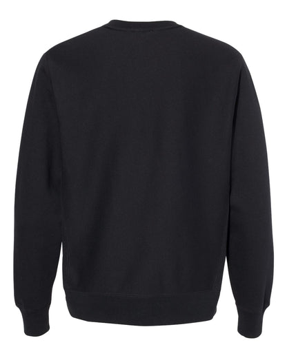 Independent Trading Co. Unisex Legend Premium Heavyweight Cross-Grain Crewneck Sweatshirt IND5000C #color_Black