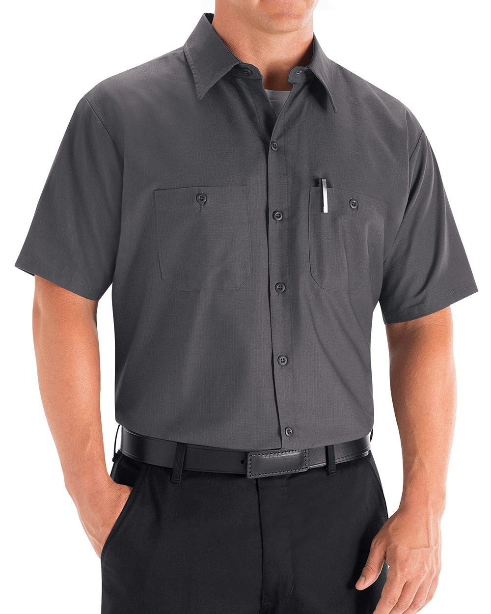 Red Kap Men's Tall Mimix™ Short Sleeve Work Shirt SX20T