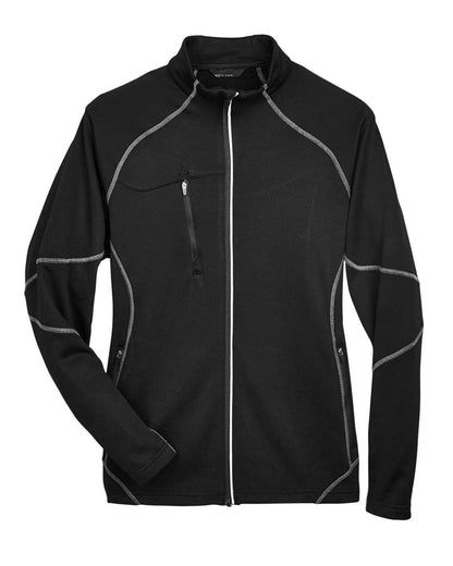 North End Men's Gravity Performance Fleece Jacket 88174 #color_Black