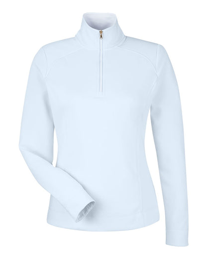 Fairway & Greene Women's Wells Tech Quarter-Zip Pullover F12250 #color_Dream/ White