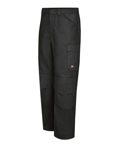 Red Kap Men's Shop Pants PT2A #color_Black - Unhemmed