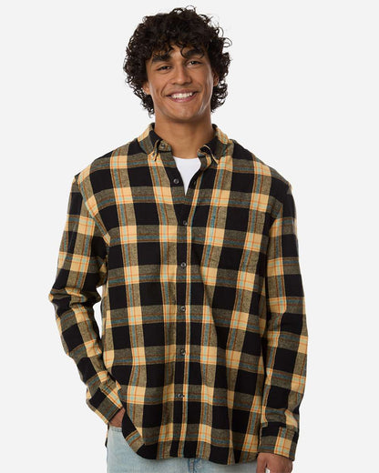 Boxercraft Men's Flannel Button Down Shirt BU7401 #colormdl_Dark Khaki Plaid