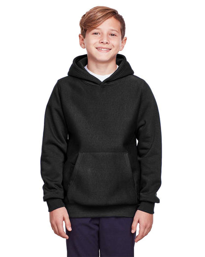 Team 365 Youth Zone HydroSport™ Heavyweight Hooded Sweatshirt TT96Y #colormdl_Black