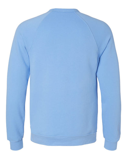 BELLA + CANVAS Sponge Fleece Raglan Crewneck Sweatshirt 3901 #color_Carolina Blue