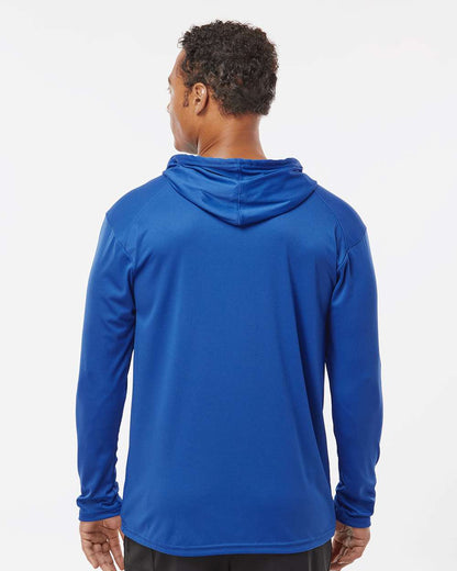 Badger Unisex B-Core Hooded Long Sleeve T-Shirt 4105 #colormdl_Royal