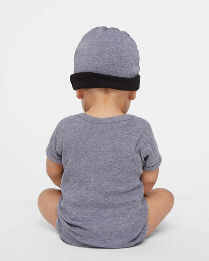 Rabbit Skins Infant Baby Rib Bodysuit 4400 #colormdl_Granite Heather