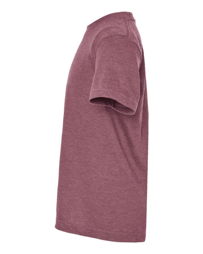 Tultex Youth Fine Jersey T-Shirt 235 #color_Heather Cassis