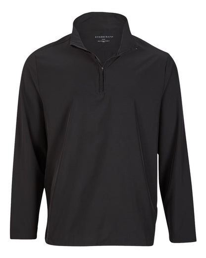 Boxercraft Quarter-Zip Stretch Pullover BM5206 #color_Black