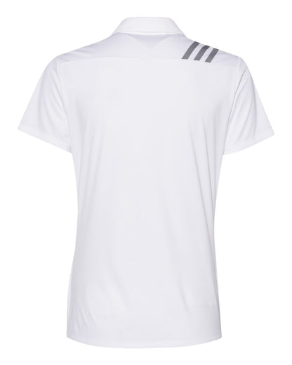 Adidas Women's 3-Stripes Shoulder Polo A325 #color_White/ Black