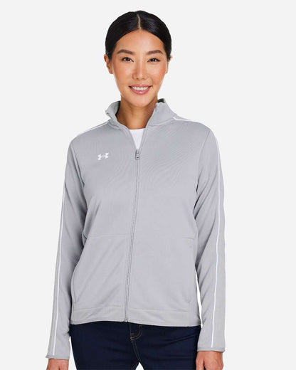 Under Armour Women's Command Full-Zip 1383272 #colormdl_Mod Grey/ White