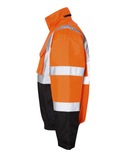 Kishigo Unisex Economy Bomber Jacket JS121-122 #color_Orange