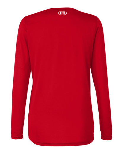 Under Armour Women's Team Tech™ Long Sleeve T-Shirt 1376852 #color_Red/ White