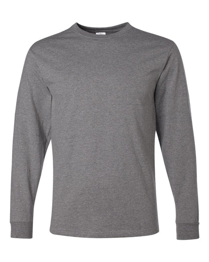 JERZEES Men's Dri-Power® Long Sleeve 50/50 T-Shirt 29LSR #color_Oxford