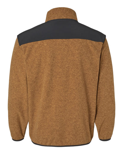 DRI DUCK Ranger Melange Fleece Pullover 7353 #color_Saddle