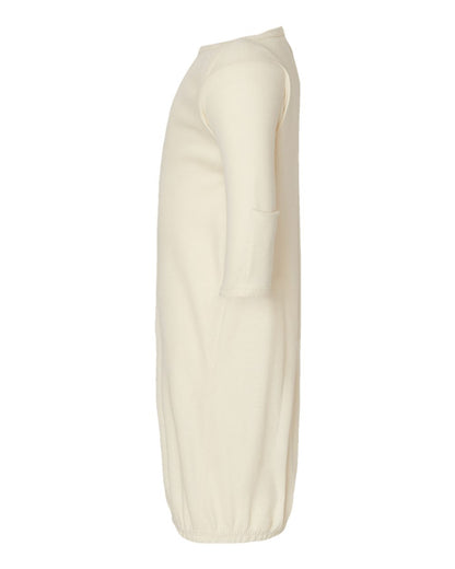 Rabbit Skins Infant Baby Rib Layette 4406 #color_Natural