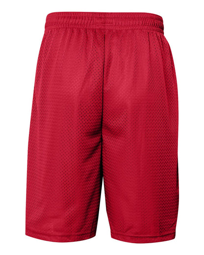 Badger Pro Mesh 9" Shorts with Pockets 7219 #color_Red