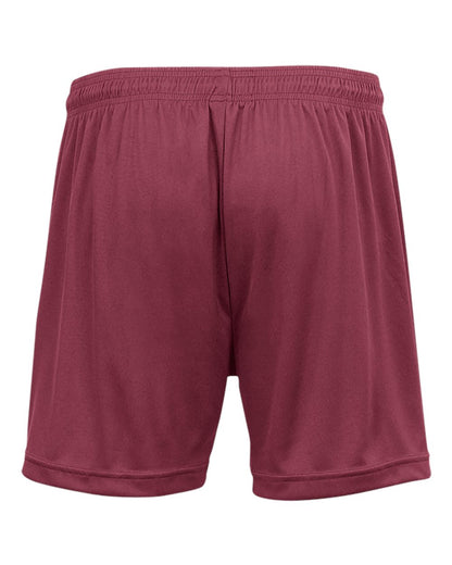 Badger Women's B-Core 5" Inseam Shorts 4116 #color_Cardinal