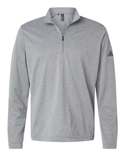 Adidas Lightweight Quarter-Zip Pullover A401 #color_Grey Three Melange