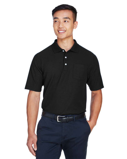 Devon & Jones Men's DRYTEC20™ Performance Pocket Polo DG150P #colormdl_Black