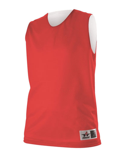 Alleson Athletic Women's Reversible Mesh Tank 560RW #color_Red/ White