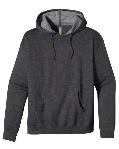 econscious Unisex Heathered Hooded Sweatshirt EC5570 #color_Charcoal