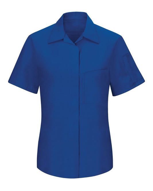 Red Kap Women's Performance Plus Short Sleeve Shop Shirt with Oilblok Technology SY41