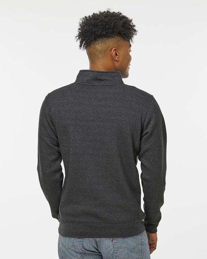 J. America Unisex Heavyweight Fleece Quarter-Zip Sweatshirt 8717 #colormdl_Charcoal Heather