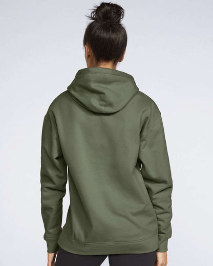Gildan Unisex Softstyle® Midweight Hooded Sweatshirt SF500 #colormdl_Military Green