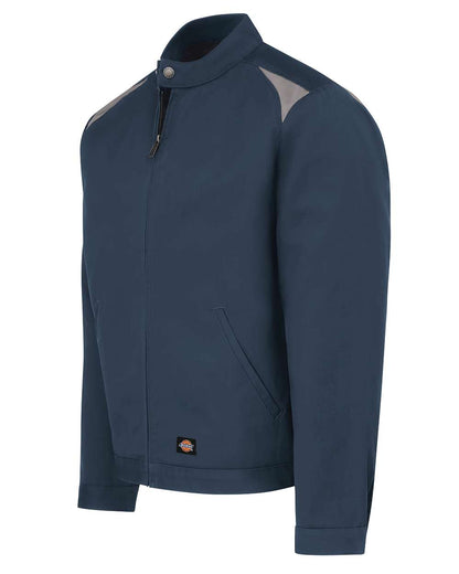 Dickies Insulated Colorblocked Jacket LJ60 #color_Dark Navy/ Silver