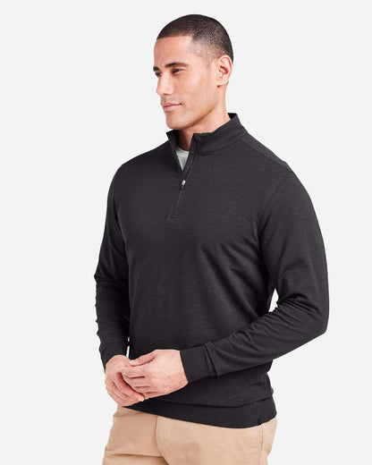 TASC Performance Inc Men's Cloud French Terry Quarter-Zip Pullover TM616 #colormdl_Black