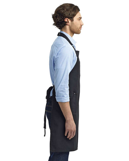 Artisan Collection by Reprime Chino Bib Apron RP132 #colormdl_Black