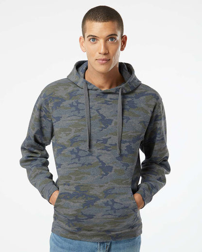 LAT Unisex Elevated Fleece Hoodie Sweatshirt 6926 #colormdl_Vintage Camo