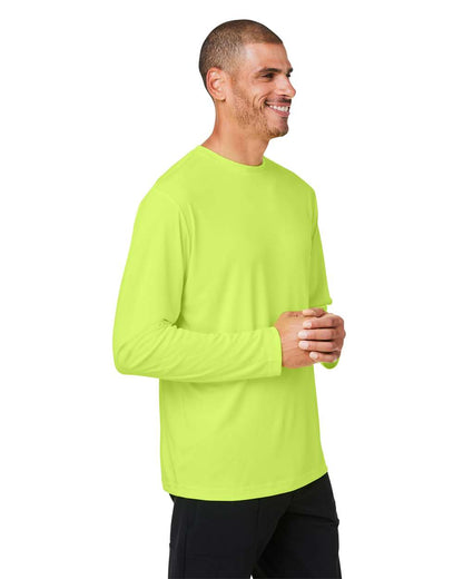 CORE365 Unisex Capital Long Sleeve Performance T-Shirt CE10L #colormdl_Safety Yellow