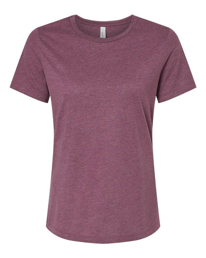 BELLA + CANVAS Women’s Relaxed Fit Heather CVC Tee 6400CVC #color_Heather Maroon