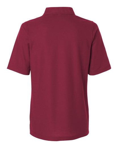 Harriton Women's Maverick CVC Pique Polo M105W #color_Wine