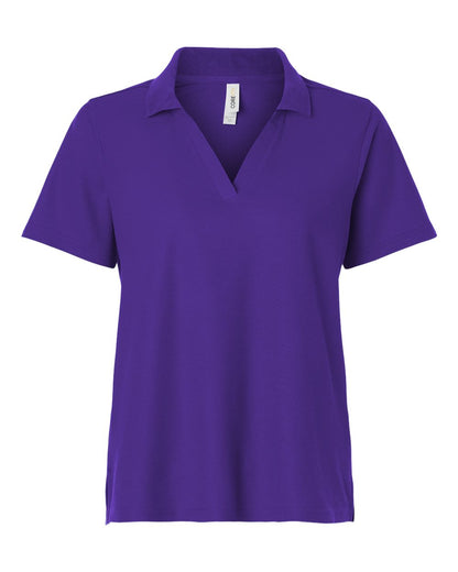 CORE365 Women's Resolve CVC Performance Pique Polo CE106W #color_Campus Purple
