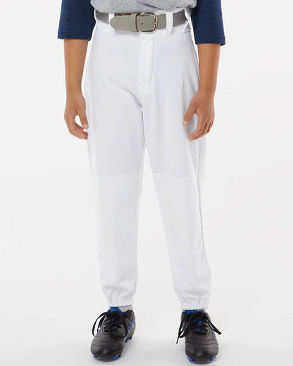 Alleson Athletic Youth Baseball Pants 605PY #colormdl_White