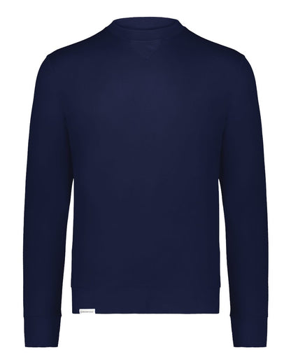 Holloway Unisex Eco Revive™ Ventura Soft Knit Crewneck Sweatshirt 223503 #color_Navy