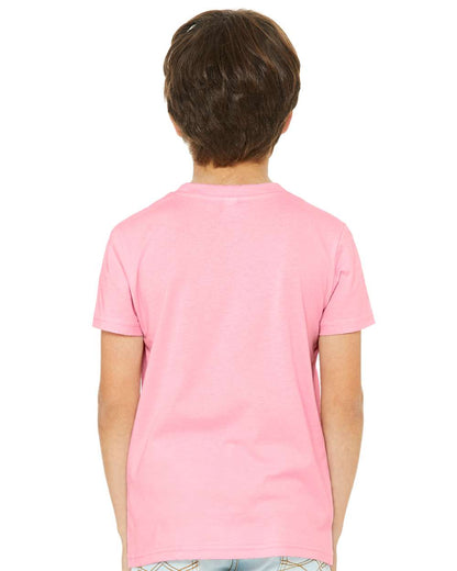 BELLA + CANVAS Youth Jersey Tee 3001Y #colormdl_Pink