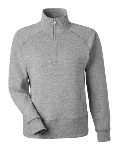 J. America Women's Electric Fleece Quarter-Zip Sweatshirt 8743 #color_Electric Slate