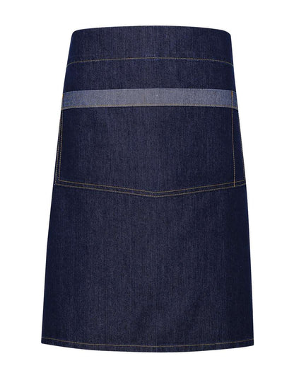 Artisan Collection by Reprime Domain Contrast Denim Waist Apron RP128 #color_Indigo Denim