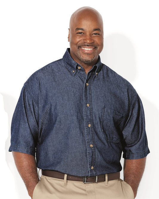 Sierra Pacific Men's Tall Denim Short Sleeve Shirt 6211