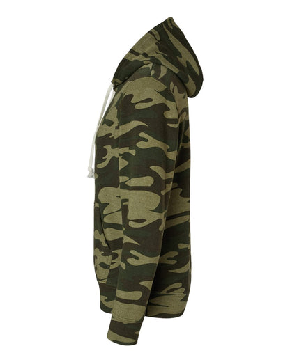 J. America Men's Triblend Fleece Hooded Sweatshirt 8871 #color_Camo Triblend