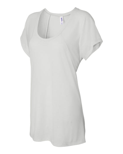 BELLA + CANVAS Women’s Flowy Raglan Tee 8801 #color_White