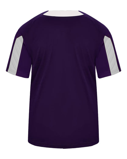 Alleson Athletic Men's Striker Placket 7976 #color_Purple/ White