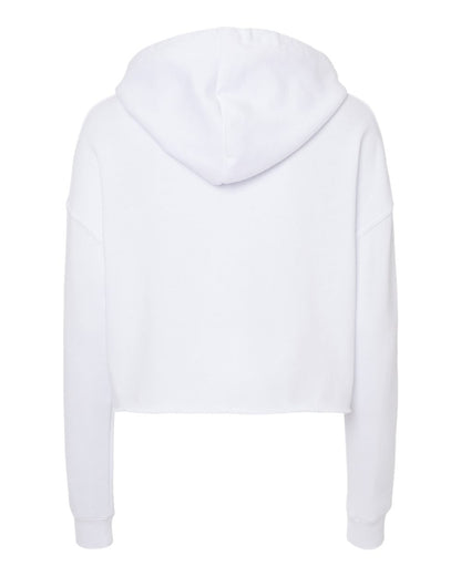 Independent Trading Co. Women’s Lightweight Crop Hooded Sweatshirt AFX64CRP #color_White